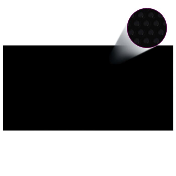 Couverture de piscine Noir 549 x 274 cm PE – Image 1