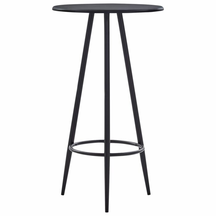 Table de bar Noir 60x107,5 cm MDF – Image 1