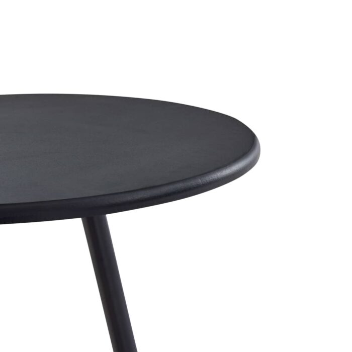 Table de bar Noir 60x107,5 cm MDF – Image 2