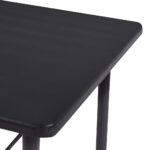 Table de bar Noir 120x60x110 cm MDF – Image 4