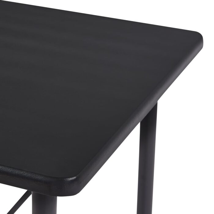 Table de bar Noir 120x60x110 cm MDF – Image 4