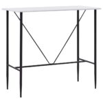 Table de bar Blanc 120x60x110 cm MDF