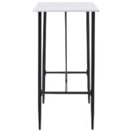Table de bar Blanc 120x60x110 cm MDF – Image 2