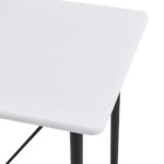 Table de bar Blanc 120x60x110 cm MDF – Image 4