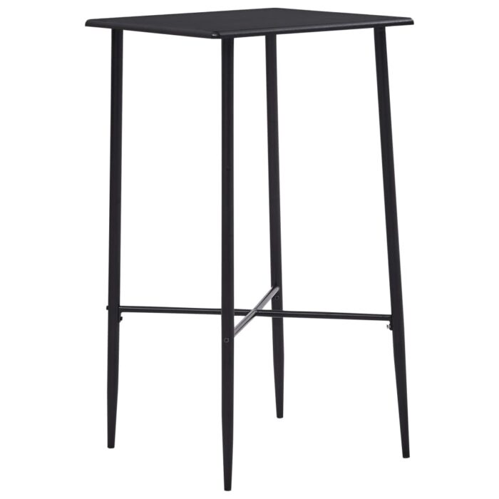 Table de bar Noir 60x60x111 cm MDF – Image 1