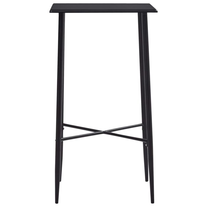 Table de bar Noir 60x60x111 cm MDF – Image 2