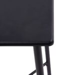 Table de bar Noir 60x60x111 cm MDF – Image 3