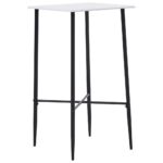 Table de bar Blanc 60 x 60 x 111 cm MDF