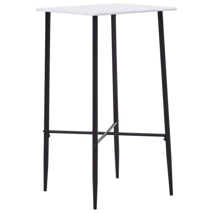 Table de bar Blanc 60 x 60 x 111 cm MDF – Image 1