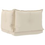 Coussins de palette lot de 3 crème tissu – Image 2