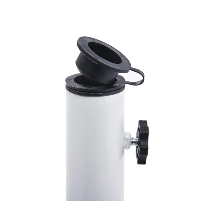 Socle de parasol Blanc 12 kg 48 cm Fonte – Image 5
