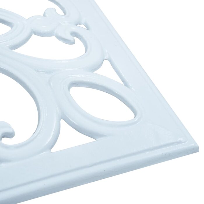 Socle de parasol Blanc 12 kg 49 cm Fonte – Image 4