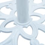 Socle de parasol Blanc 12 kg 49 cm Fonte – Image 5