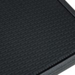 Chaises de jardin lot de 2 Noir Plastique Aspect de rotin – Image 7