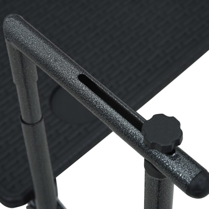 Table de balcon Noir 60x64x83,5 cm Plastique Aspect de rotin – Image 6