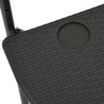 Table de balcon Marron 60x64x83,5 cm Plastique Aspect de rotin – Image 7