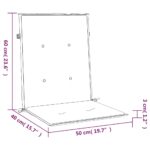 Coussins de chaise de jardin à dossier bas lot de 2 crème – Image 7