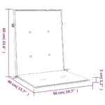 Coussins de chaise de jardin à dossier bas lot de 2 taupe – Image 7