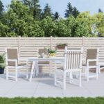 Coussins de chaise de jardin à dossier bas lot de 4 taupe