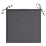 Coussins de chaise de jardin lot de 4 anthracite 40x40x4 cm – Image 2