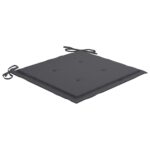 Coussins de chaise de jardin lot de 4 anthracite 40x40x4 cm – Image 3