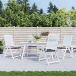 Coussins de chaise de jardin lot de 4 anthracite 40x40x4 cm