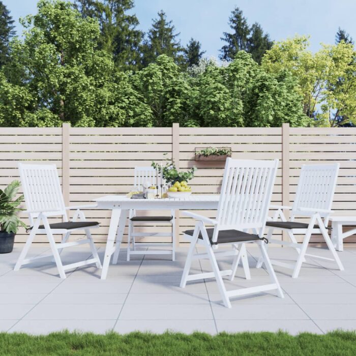 Coussins de chaise de jardin lot de 4 anthracite 40x40x4 cm – Image 1