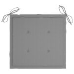Coussins de chaise de jardin lot de 4 gris 40x40x4 cm – Image 2