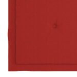 Coussins de chaise jardin lot de 4 rouge 40x40x4cm tissu oxford – Image 5