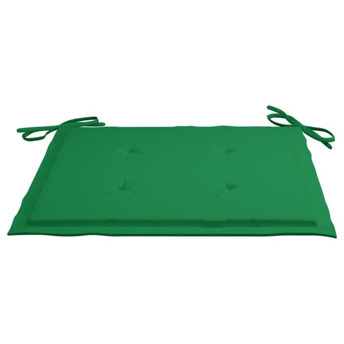 Coussins de chaise de jardin 2 pcs vert 50x50x3 cm tissu oxford – Image 3