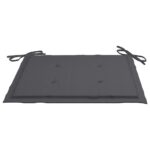 Coussins de chaise de jardin lot de 2 anthracite 50x50x4 cm – Image 3