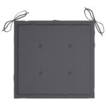 Coussins de chaise de jardin lot de 2 anthracite 50x50x4 cm – Image 4