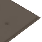 Coussin de banc de jardin taupe 180x50x4 cm tissu oxford – Image 3