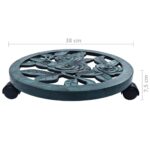 Chariots pour plantes 6 pcs Vert 38 cm Plastique – Image 4