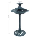 Bain pour oiseaux avec fontaine Vert 50x91 cm Plastique – Image 7
