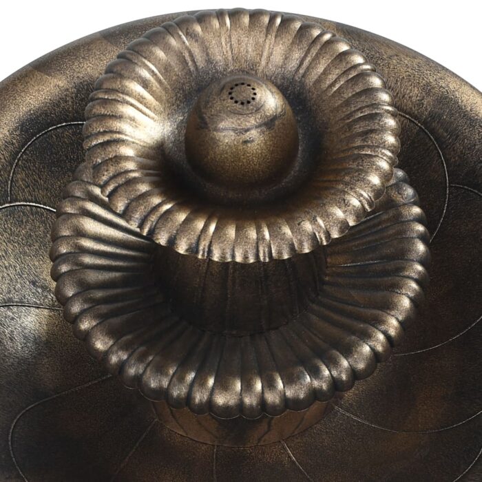 Bain pour oiseaux avec fontaine Bronze 50x91 cm Plastique – Image 3