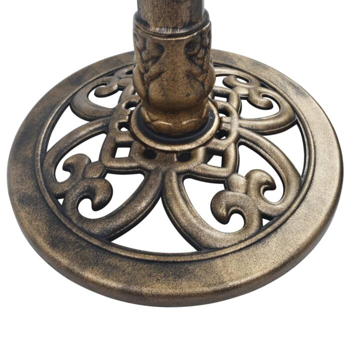 Bain pour oiseaux avec fontaine Bronze 50x91 cm Plastique – Image 5