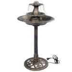Bain pour oiseaux avec fontaine Bronze 50x91 cm Plastique – Image 6