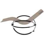 Chaise longue géométrique d'extérieur Acier Taupe – Image 2