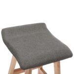 Chaise de bar Gris foncé Tissu – Image 5