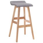 Chaise de bar Gris clair Tissu