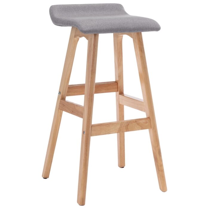 Chaise de bar Gris clair Tissu – Image 1