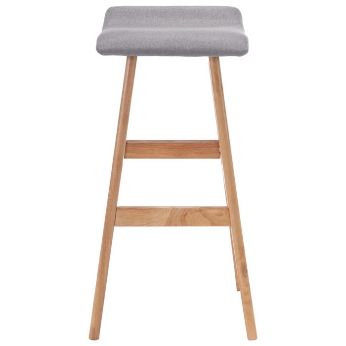 Chaise de bar Gris clair Tissu – Image 2