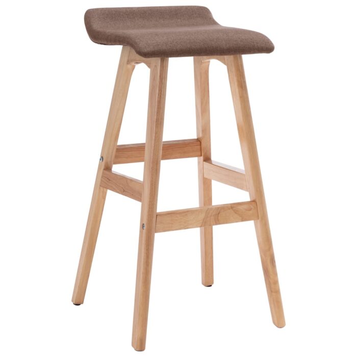 Chaise de bar Taupe Tissu – Image 1