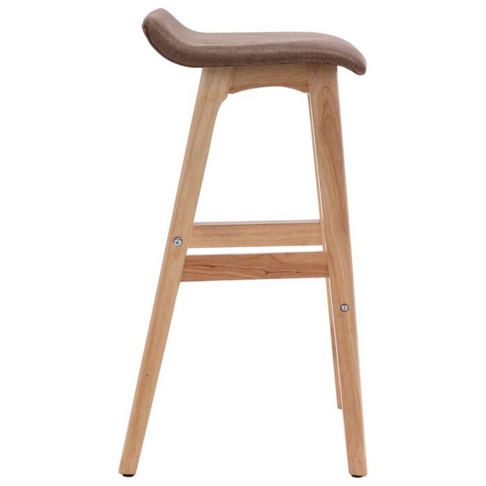 Chaise de bar Taupe Tissu – Image 3
