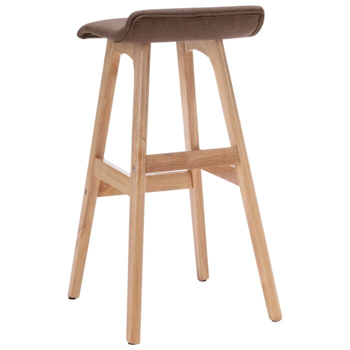 Chaise de bar Taupe Tissu – Image 4