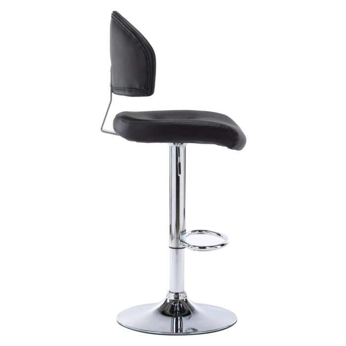 Tabouret de bar Noir Similicuir – Image 2