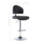 Tabouret de bar Noir Similicuir – Image 6