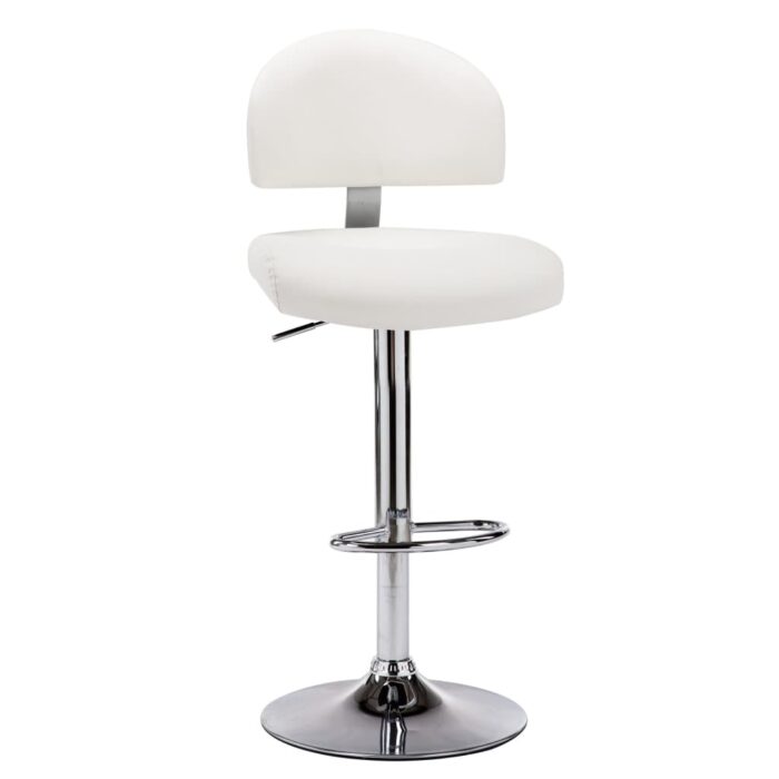 Tabouret de bar Blanc Similicuir – Image 1