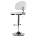 Tabouret de bar Blanc Similicuir – Image 2